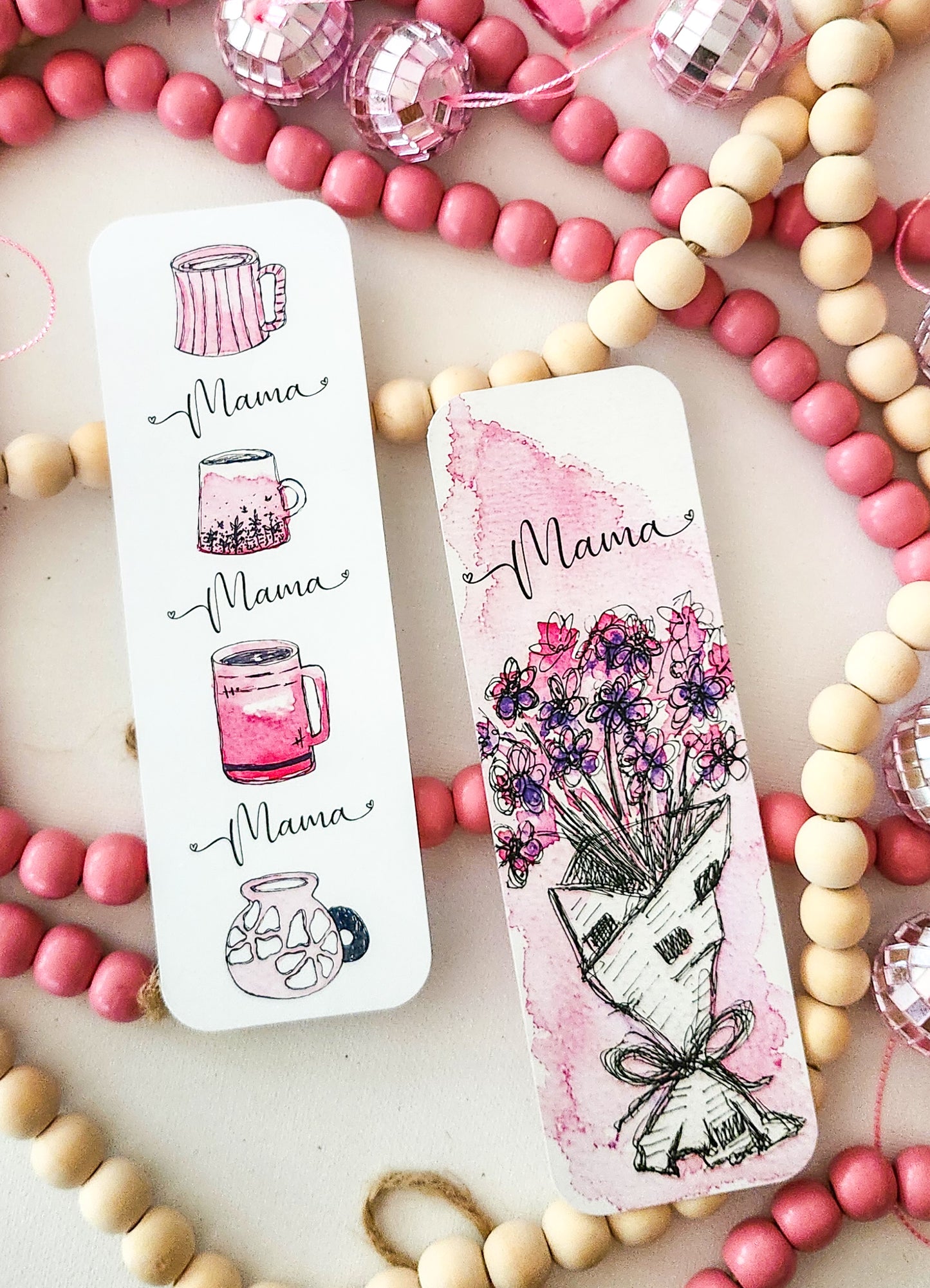 ☕ Mama x 3 Coffee Bookmark 💗