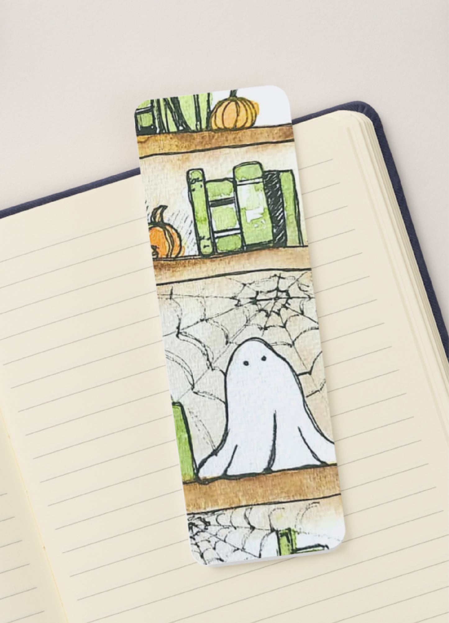π» A Haunting in the Stacks - Fall Bookmark Print