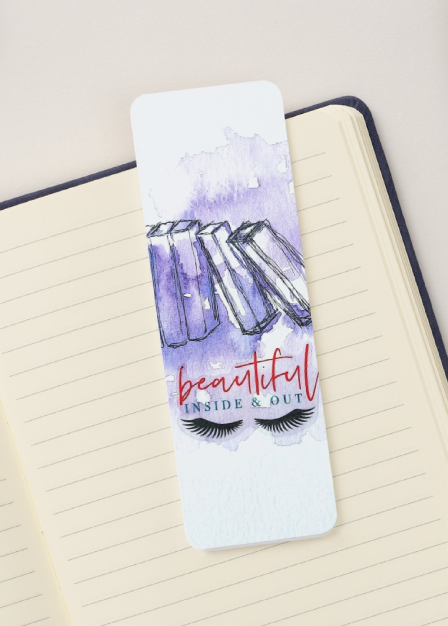 📚💜 Beautiful Inside & Out - Bookmark Print