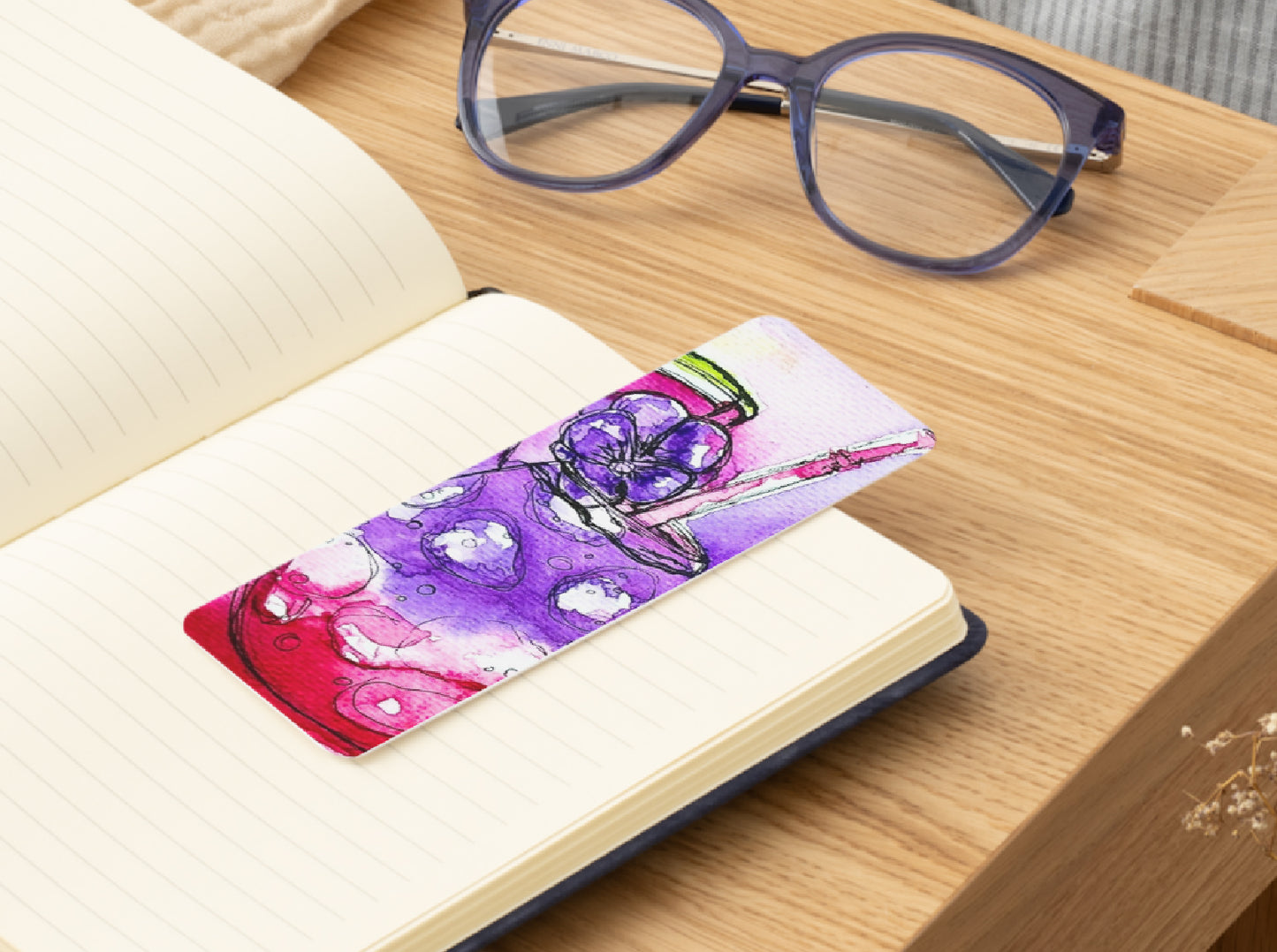 🍓Berry Sparkle Sipper - Bookmark Print