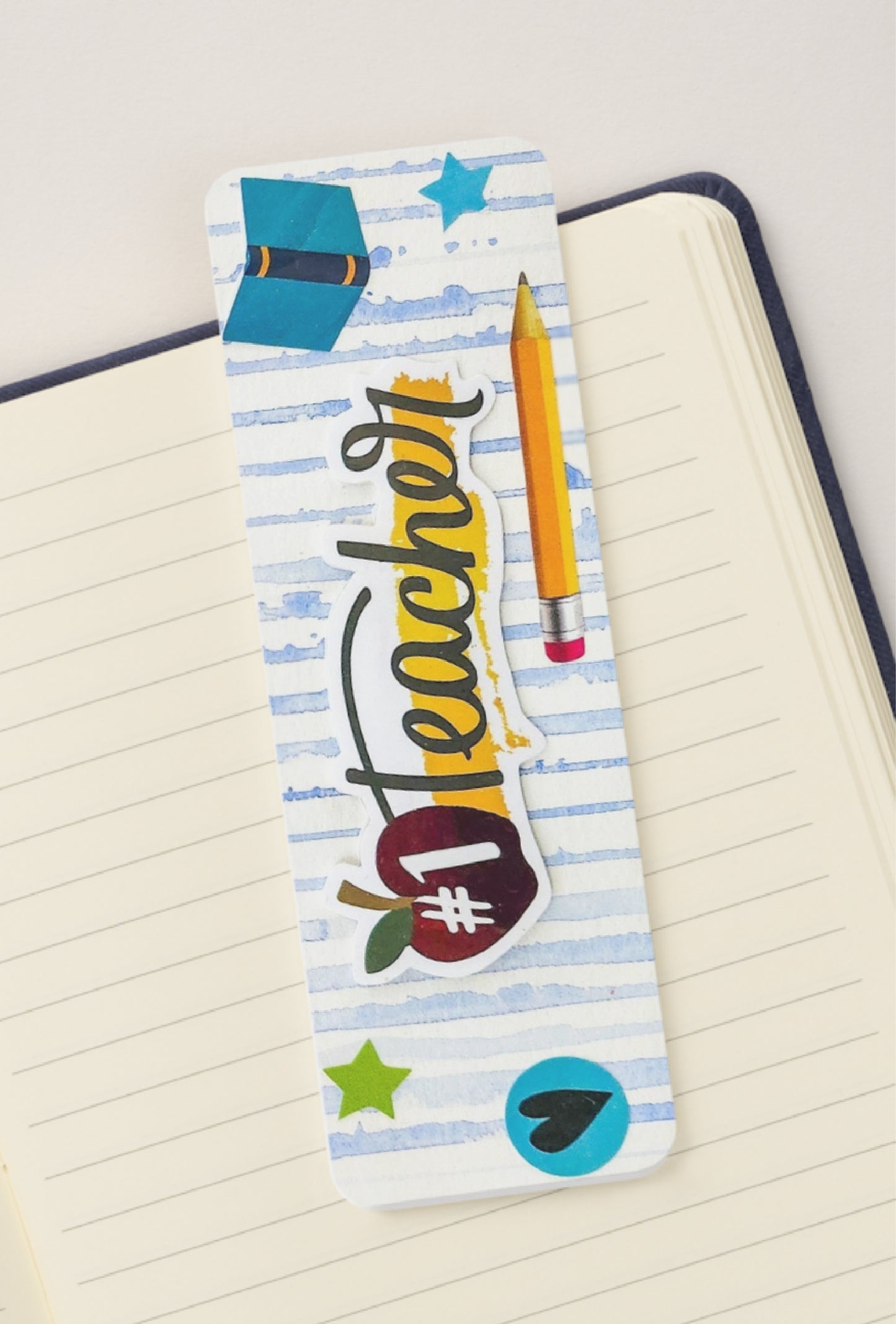 π #1 Teacher - Bookmark Print