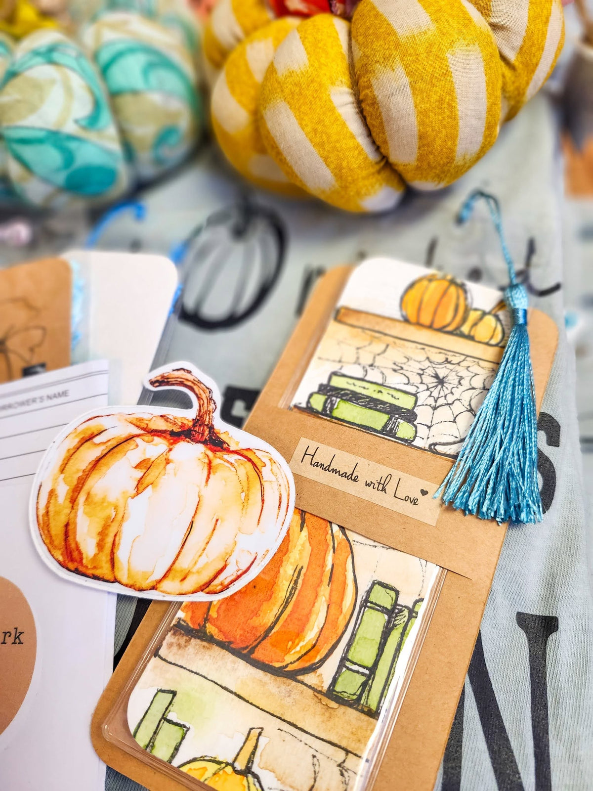 🎨🎃 Watercolor Pumpkin – 3" Die-Cut Sticker