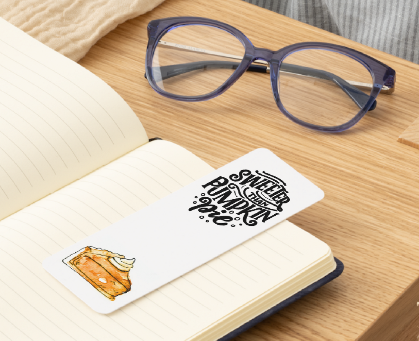 đ„§ âSweeter Than Pumpkin Pieâ â Fall Bookmark Print