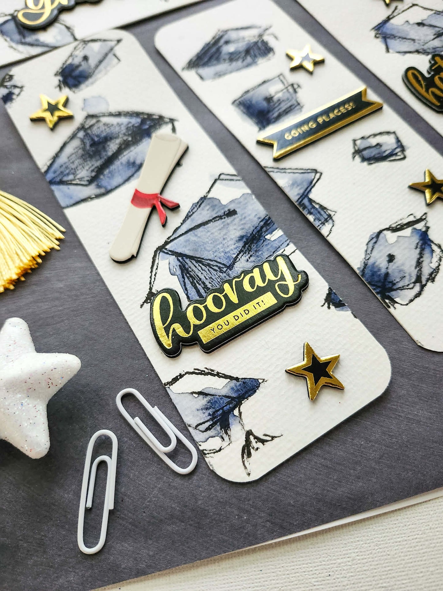 🎓 Graduation Bookmark Set (4) ✨