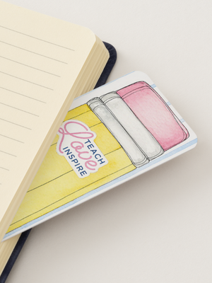 ✏️ Teach Love Inspire Bookmark 🍎