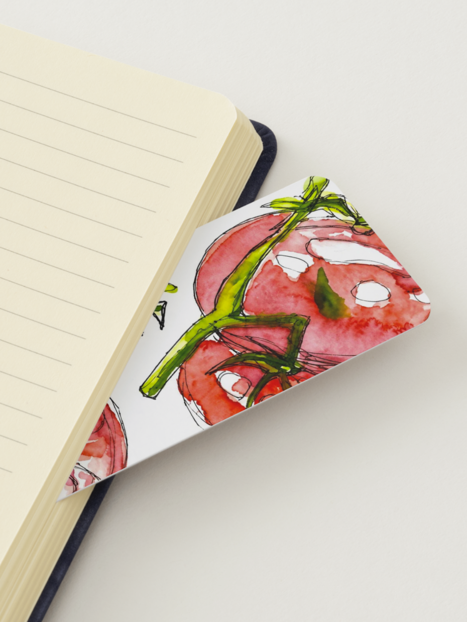 Tomato Watercolor Bookmark 🍅🌿