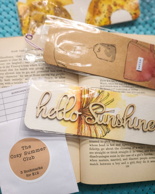 💛 The Cozy Summer Club - 3 Bookmarks