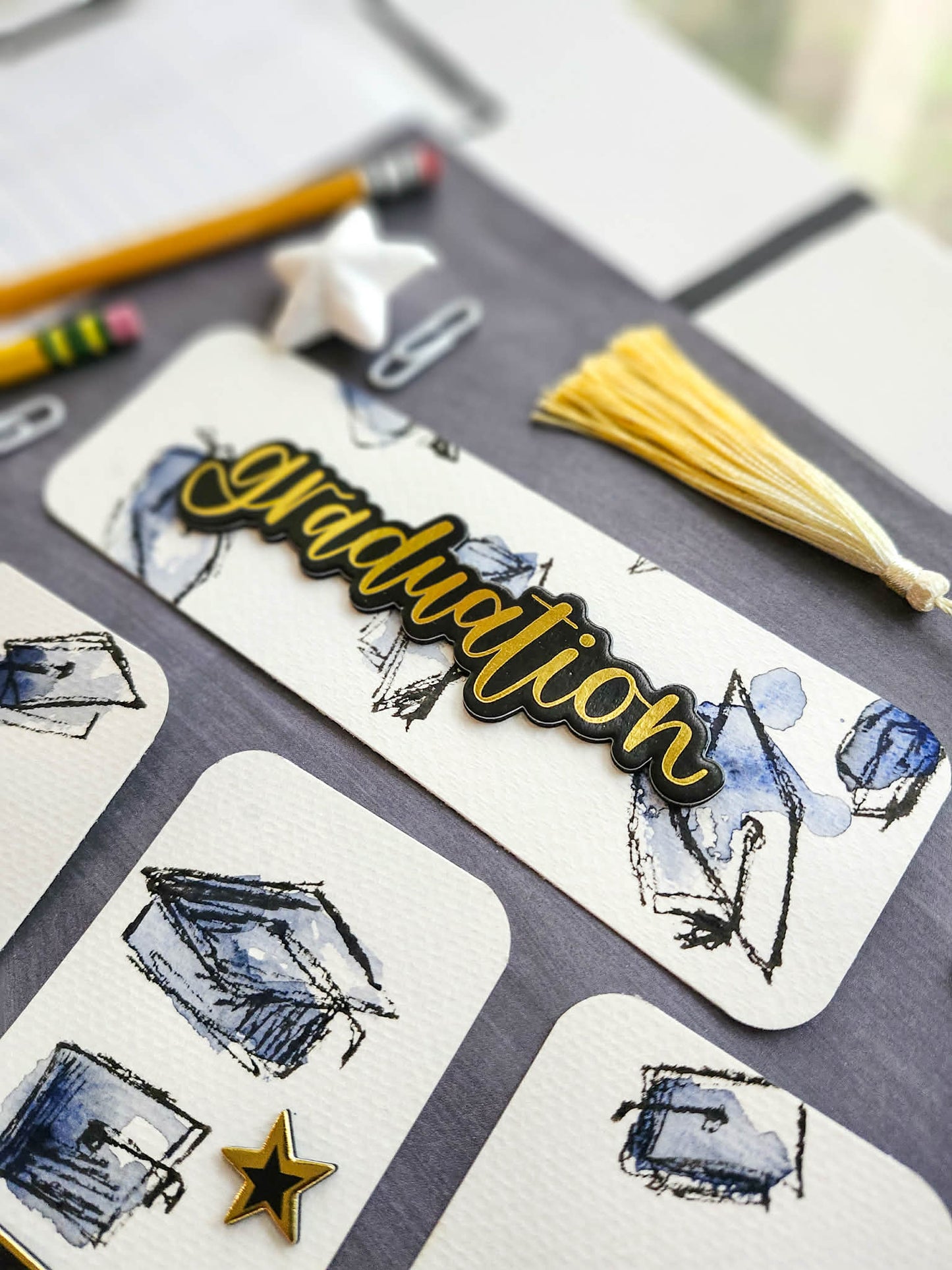 🎓 Graduation Bookmark Set (4) ✨