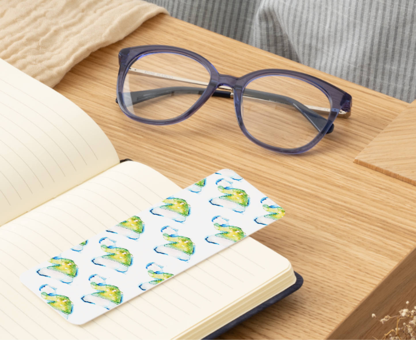 💚 “Buddy-Approved” – Winter Bookmark Double Print ❄️