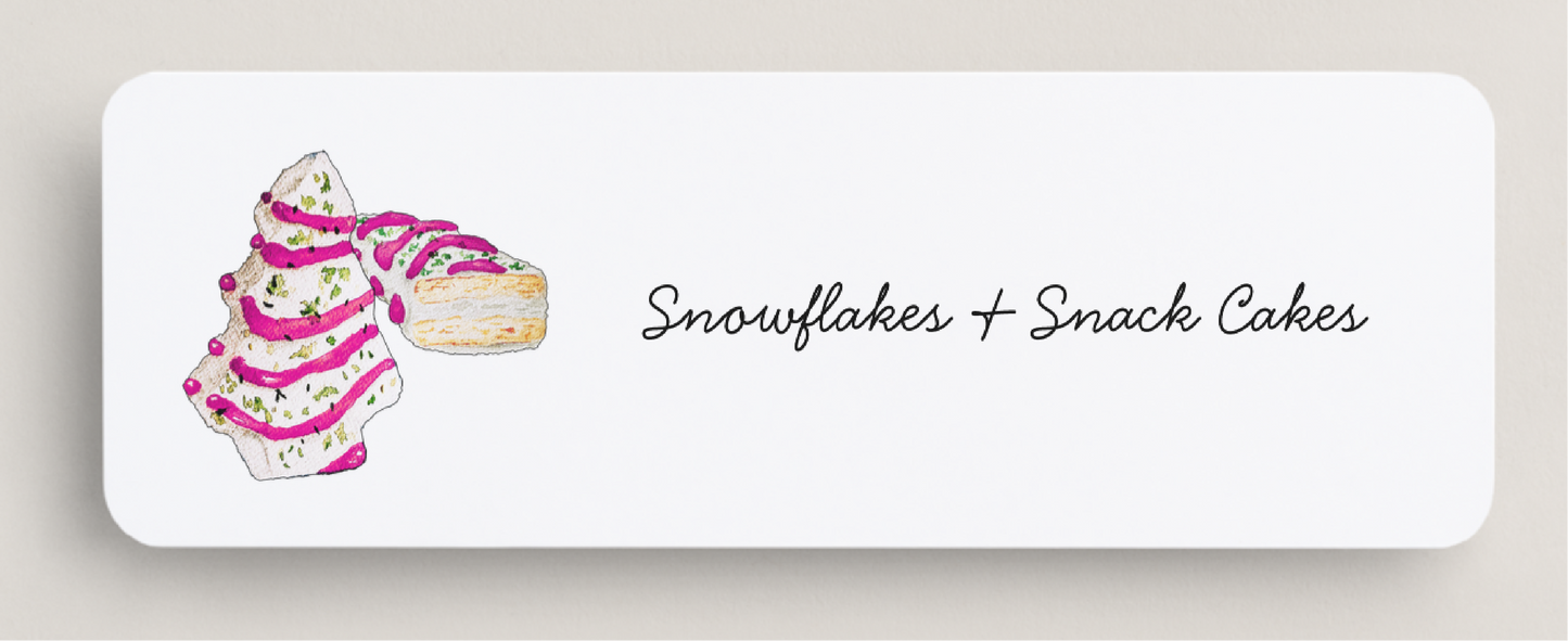❄️Snowflakes + Snack Cakes🍰