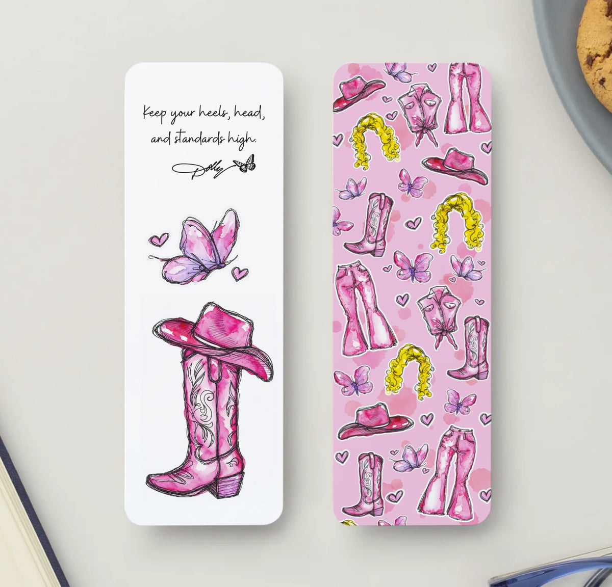Dolly Day 🦋🩷 | Limited Edition Watercolor Bookmark