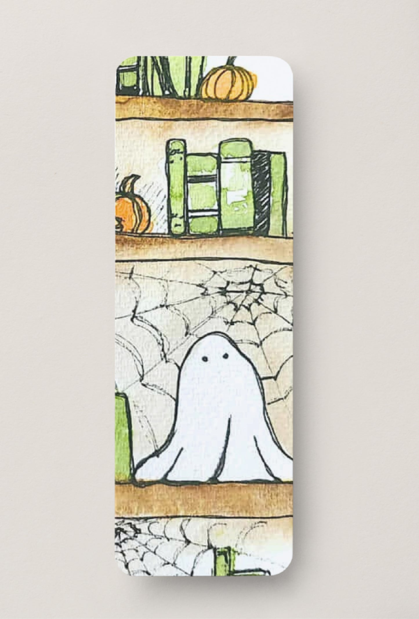 👻 A Haunting in the Stacks - Fall Bookmark Print
