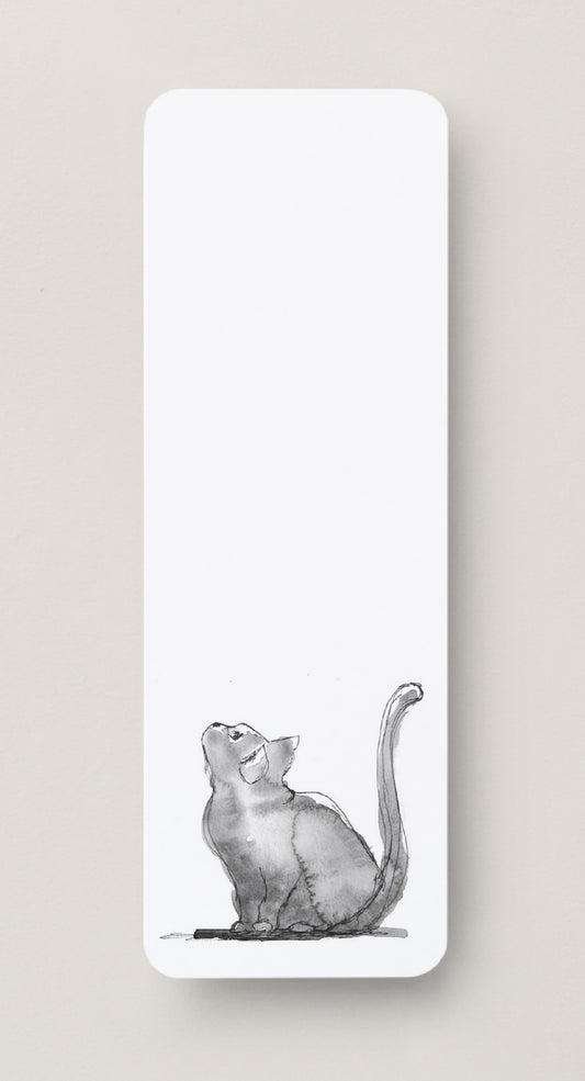 🐾 Curious Cat Ink Sketch - Bookmark Print