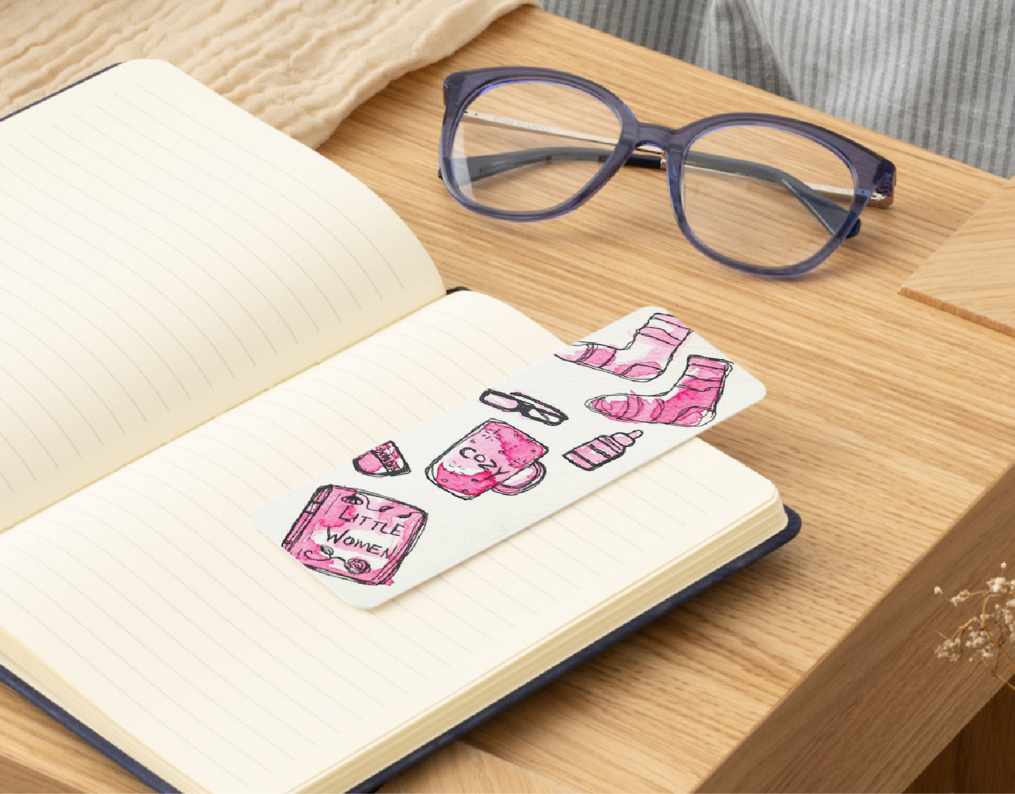 🧦 Little Women & Cozy Things - Bookmark Print