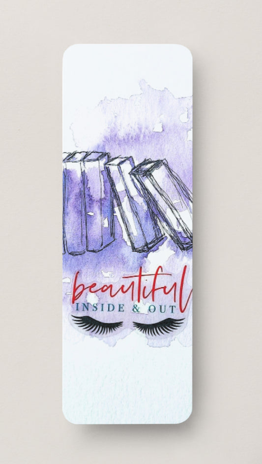 📚💜 Beautiful Inside & Out - Bookmark Print