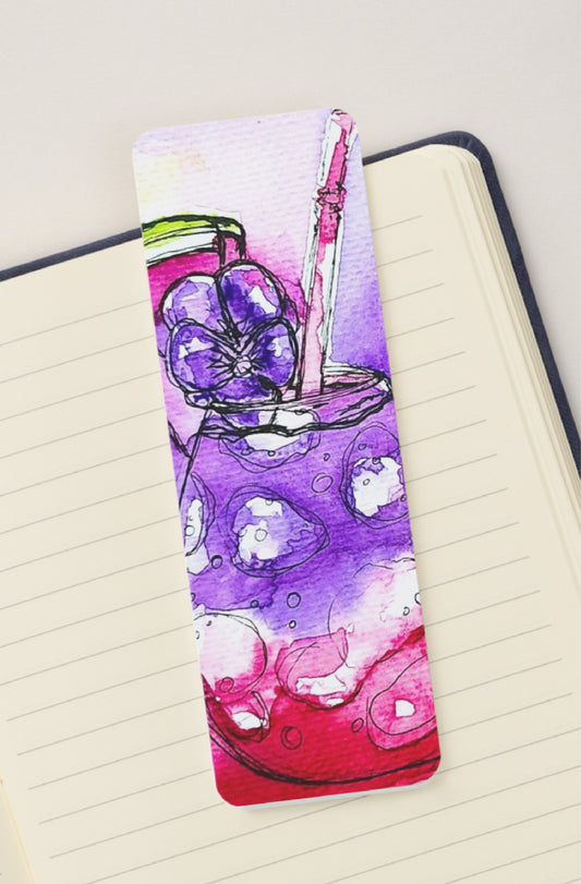 🍓Berry Sparkle Sipper - Bookmark Print