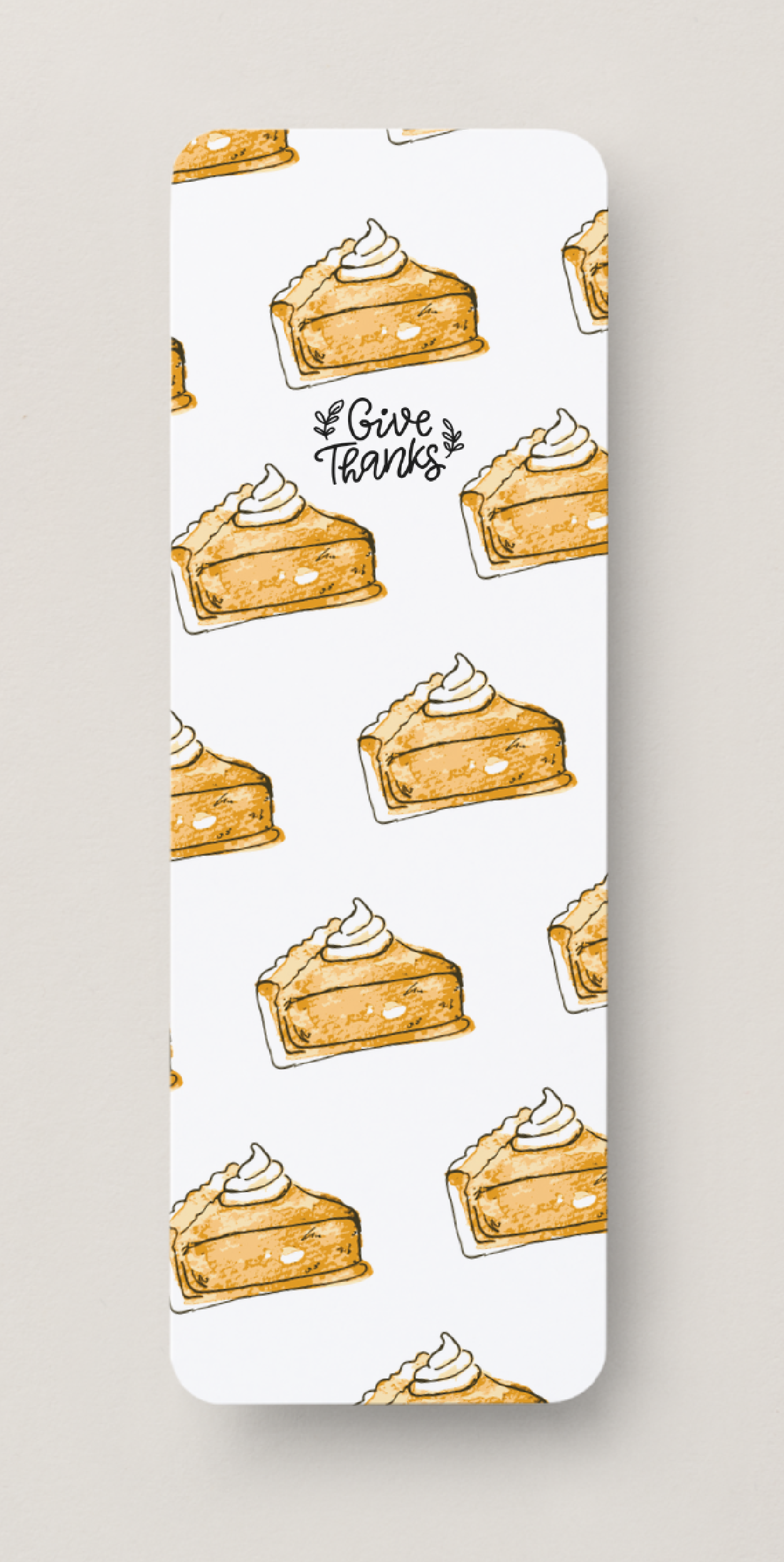 🥧 “Give Thanks” – Fall Bookmark Print