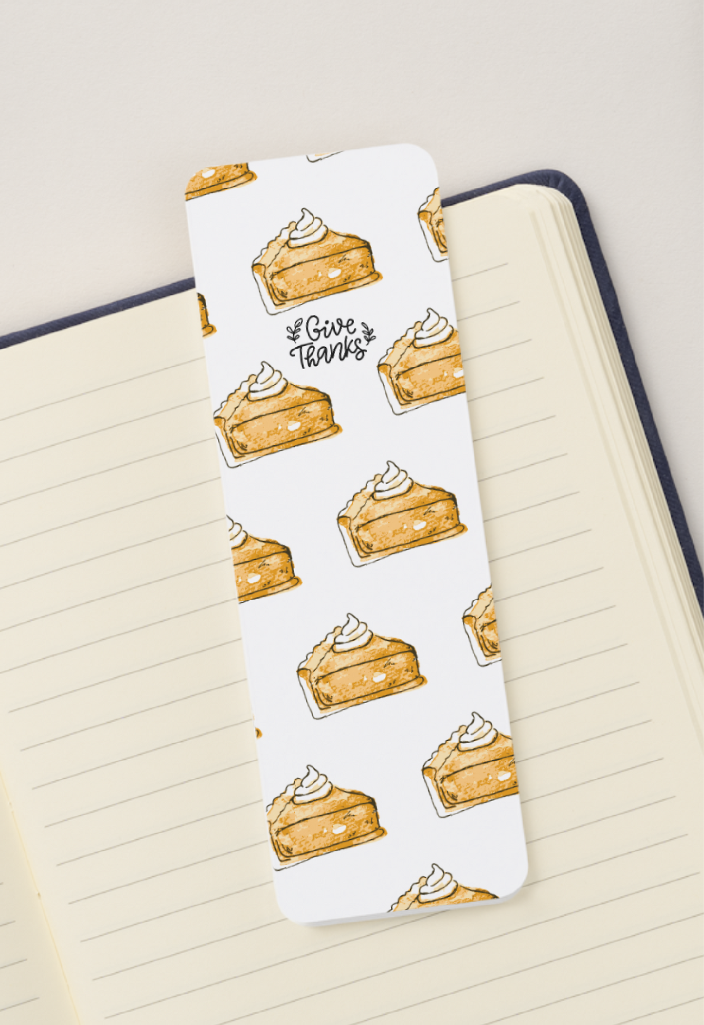 🥧 “Give Thanks” – Fall Bookmark Print