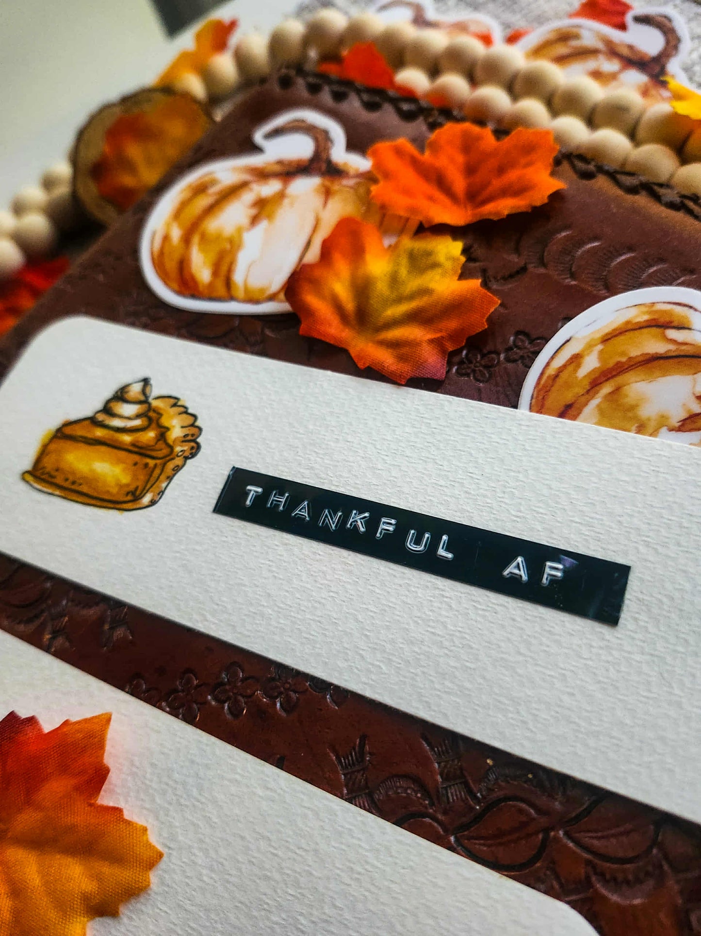 🍰 “Thankful AF” – Fall Bookmark Print