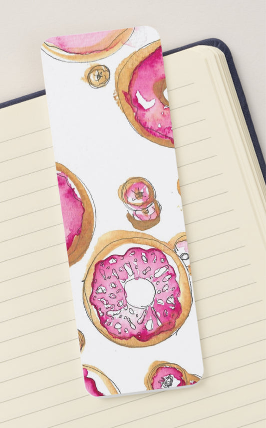 🍩 Pink Sprinkle Donuts - Bookmark Print