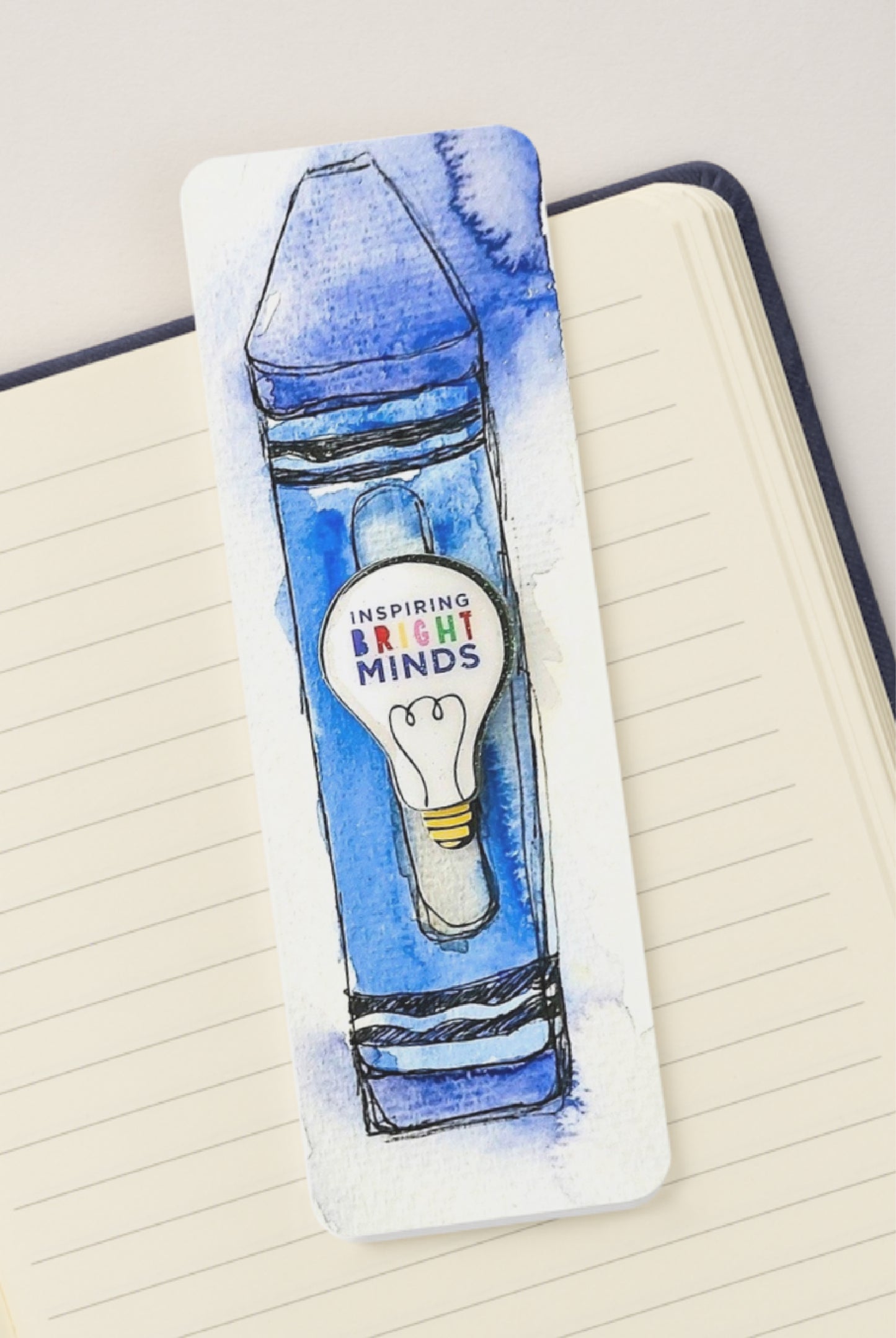 💡 Inspiring Bright Minds - Bookmark Print