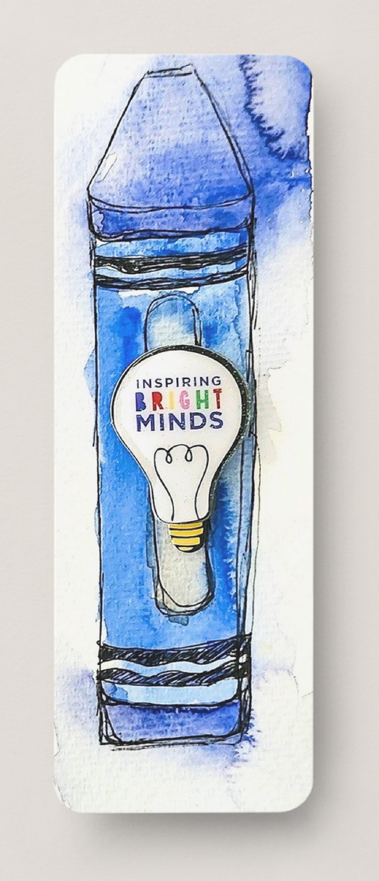 💡 Inspiring Bright Minds - Bookmark Print
