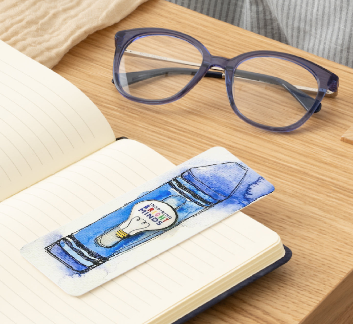 💡 Inspiring Bright Minds - Bookmark Print