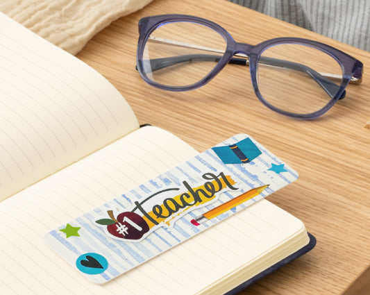 🍎 #1 Teacher - Bookmark Print