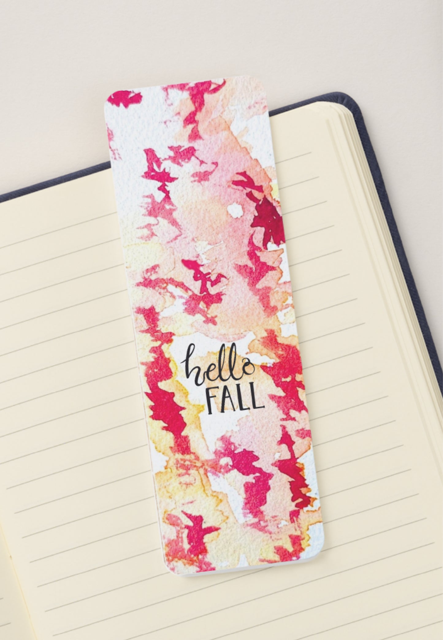 🍁 Hello Fall Leaves - Bookmark Print
