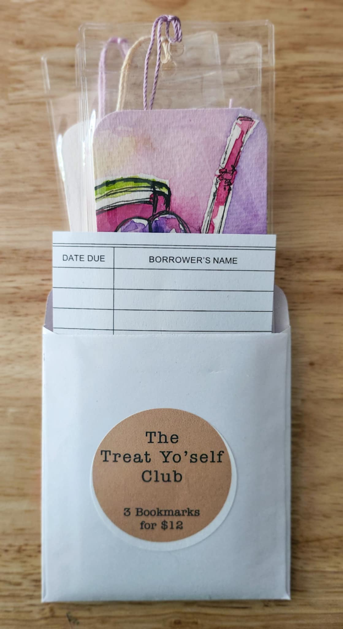 ✨The Treat Yo' self Club - 3 Bookmarks