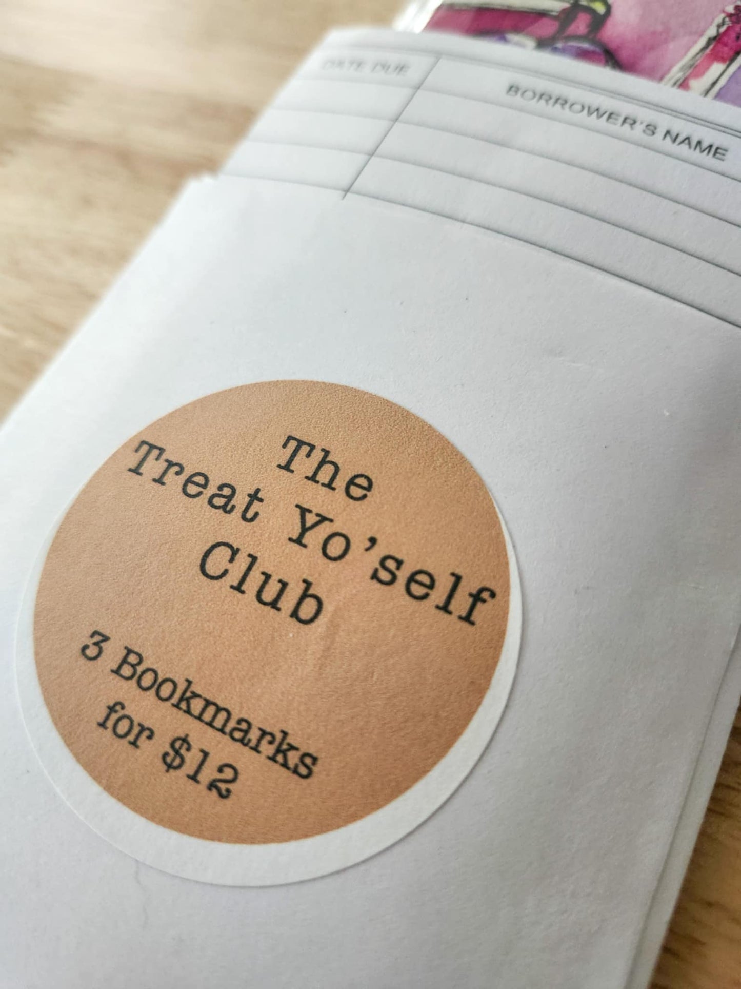 ✨The Treat Yo' self Club - 3 Bookmarks