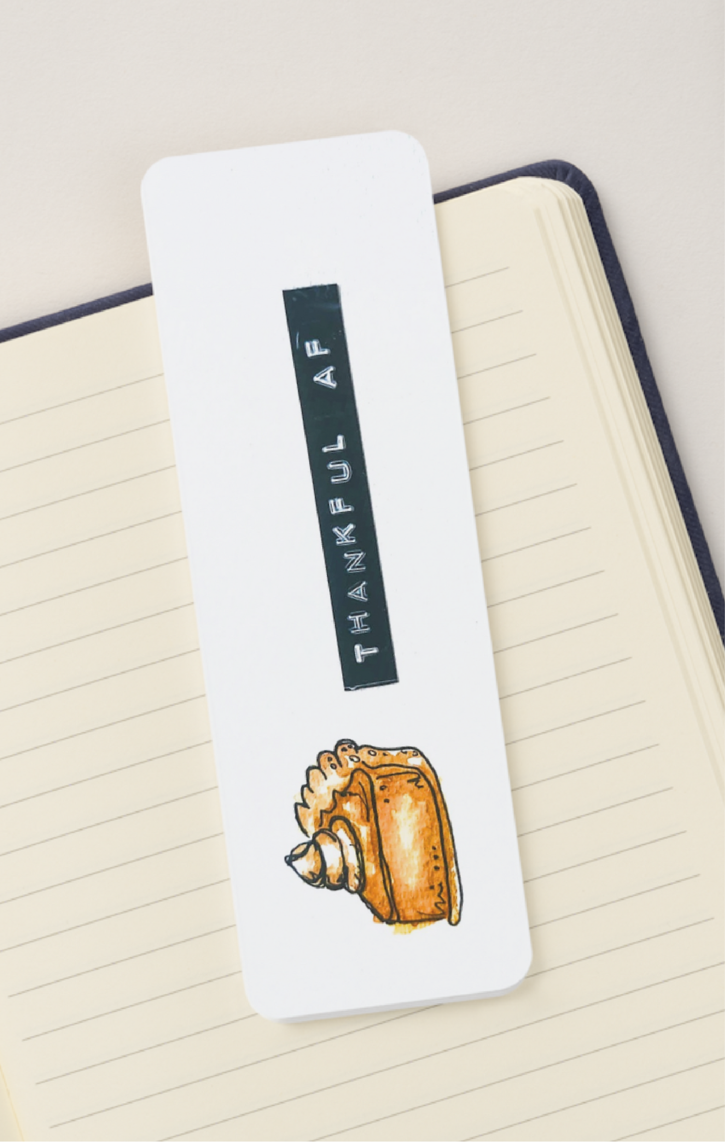 🍰 “Thankful AF” – Fall Bookmark Print