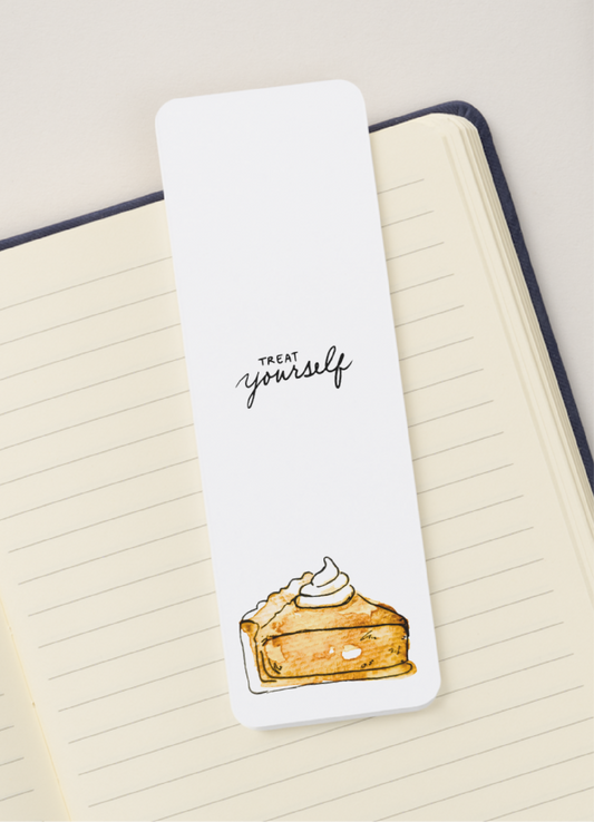 🥧 “Treat Yourself” – Fall Bookmark Print