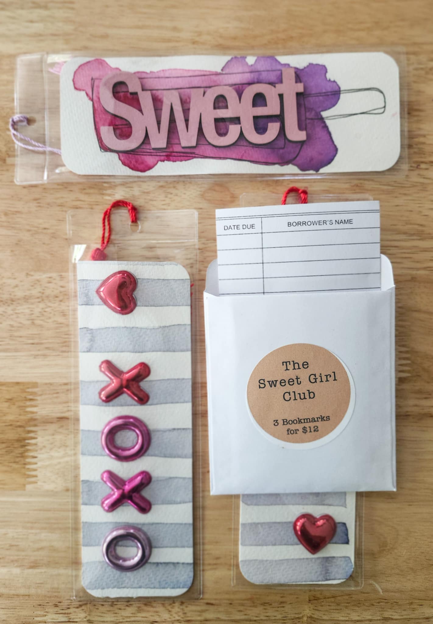 🍭The Sweet Girl Club - 3 Bookmarks