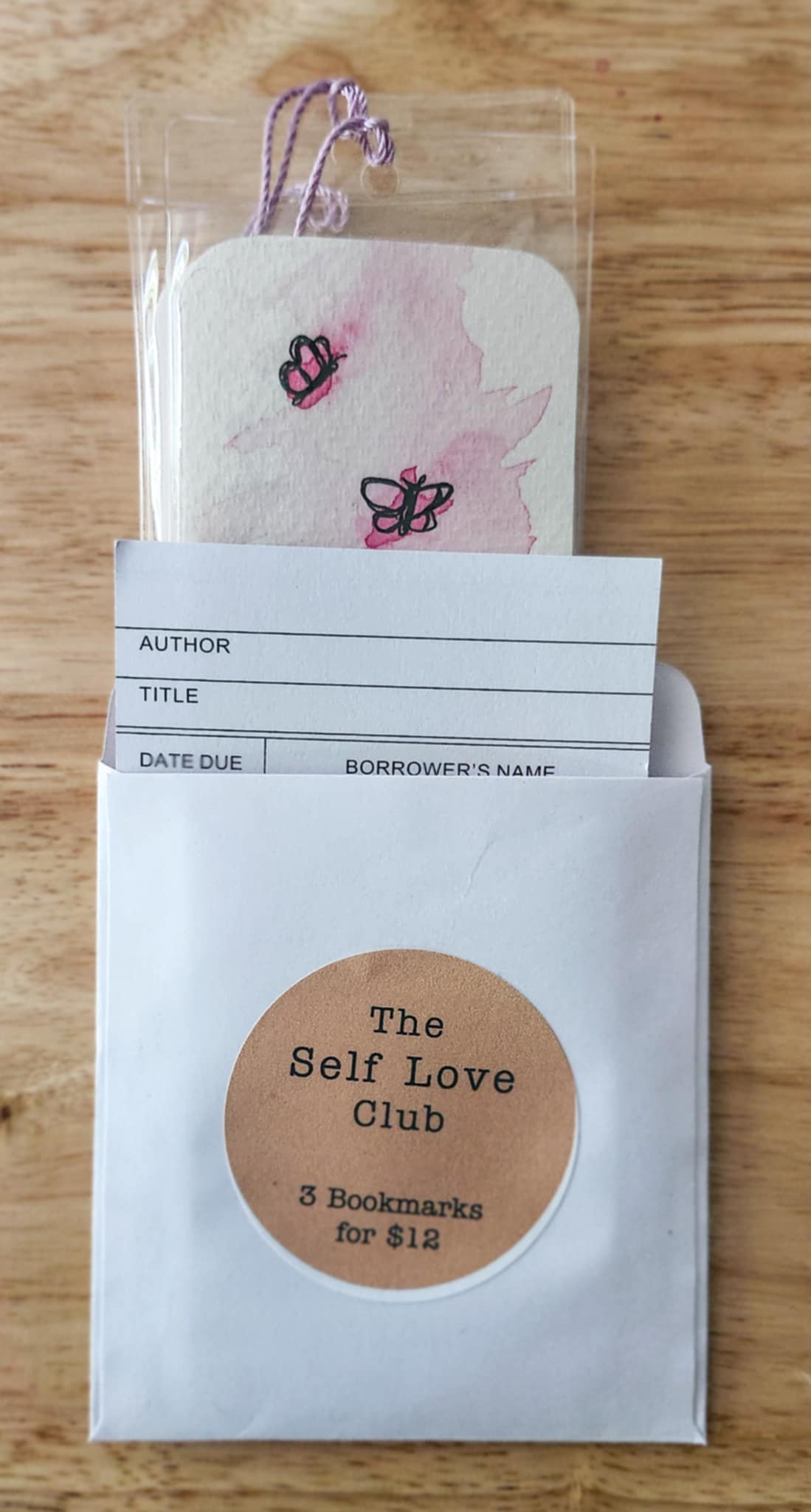 💗 The Self Love Club - 3 Bookmarks