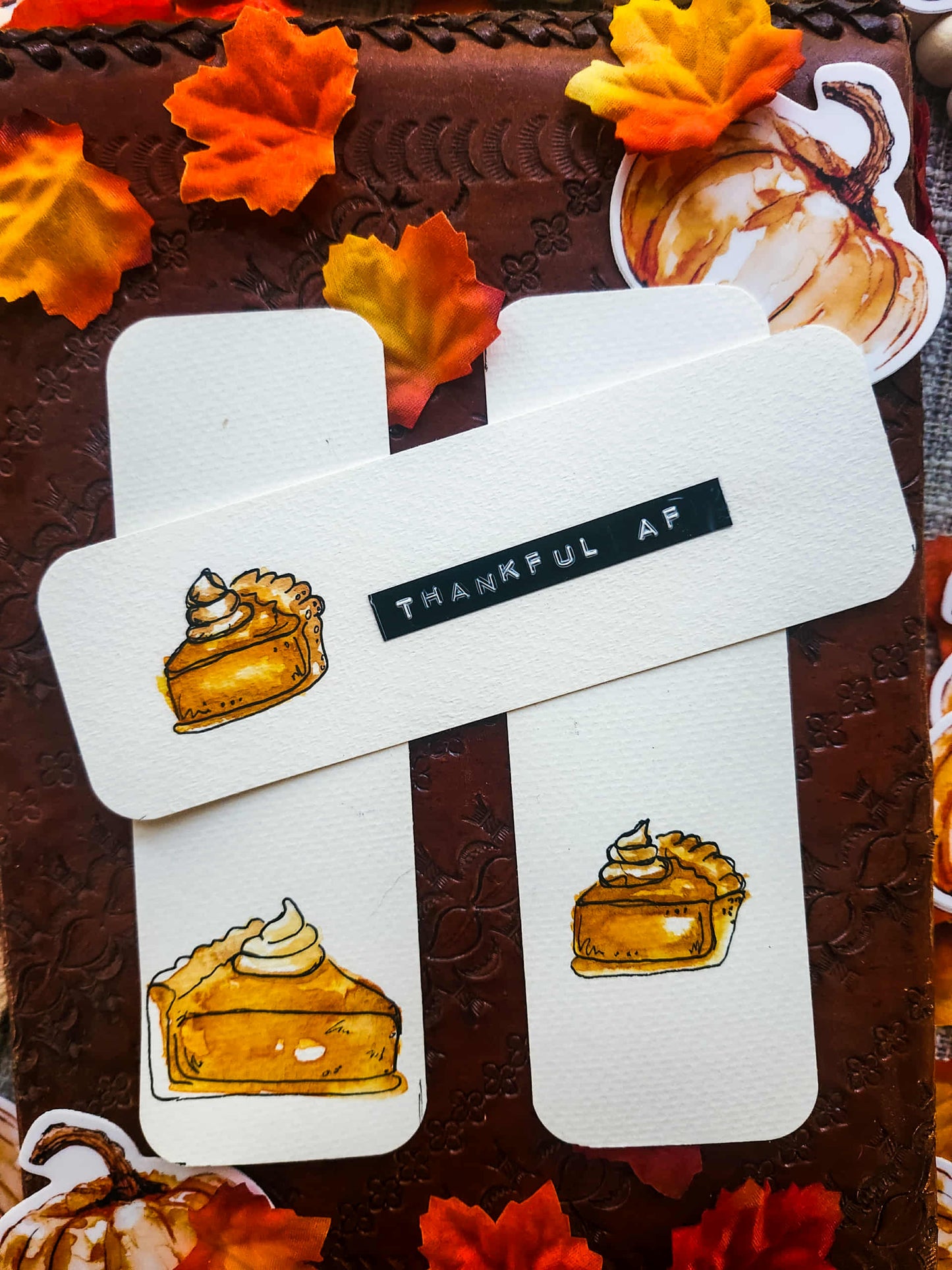 🍰 “Thankful AF” – Fall Bookmark Print