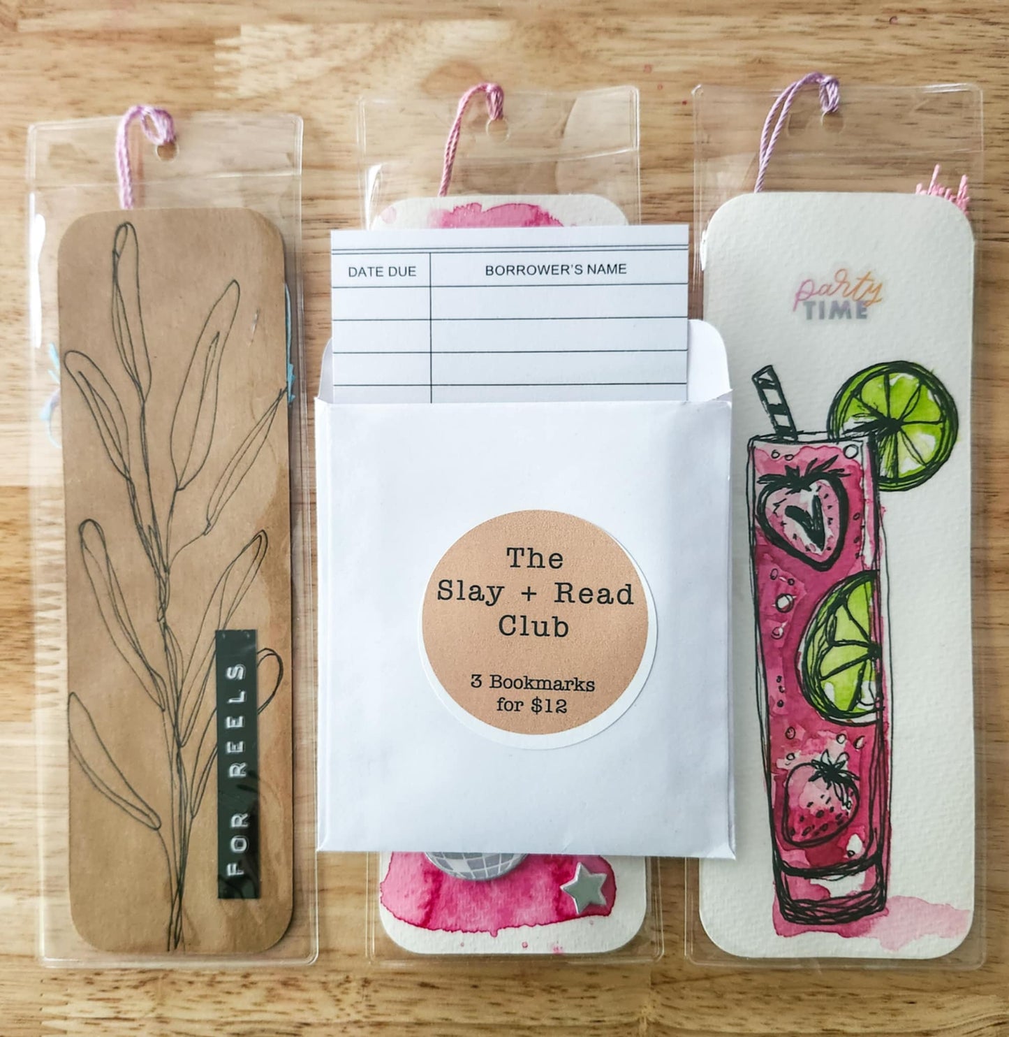 💅The Slay + Read Club - 3 Bookmarks
