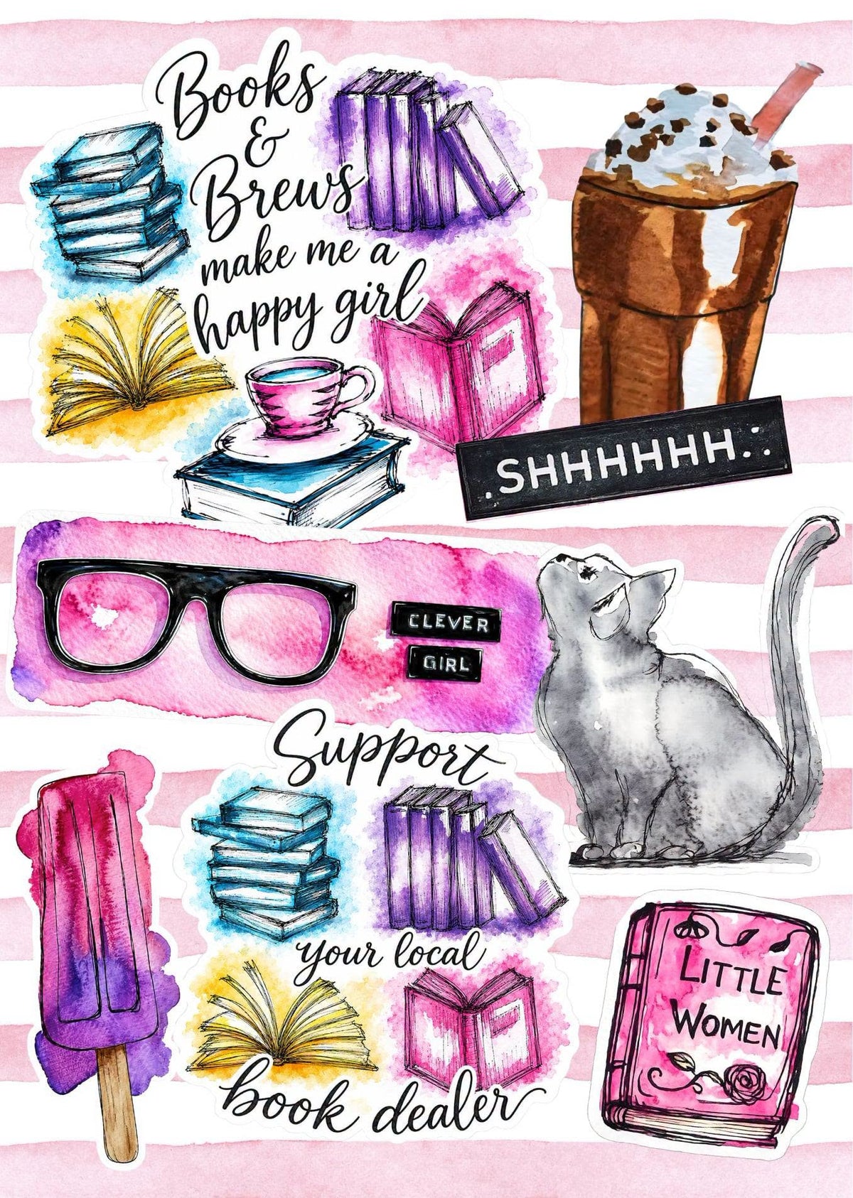 Books & Brews Kindle Insert - Printable🩷📚☕