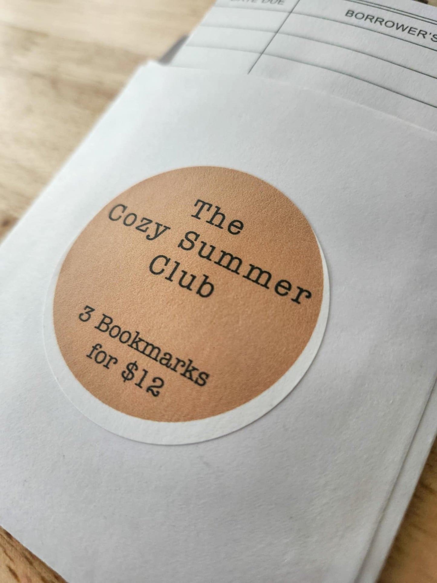 💛 The Cozy Summer Club - 3 Bookmarks