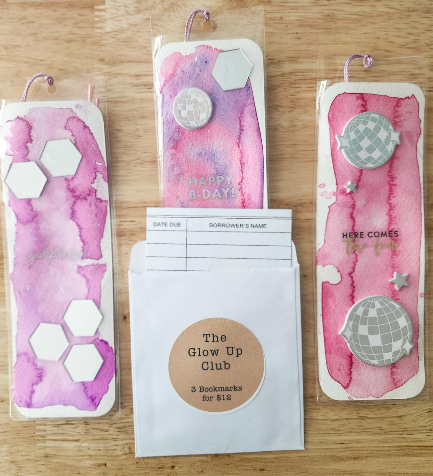 ✨ The Glow Up Club - 3 Bookmarks