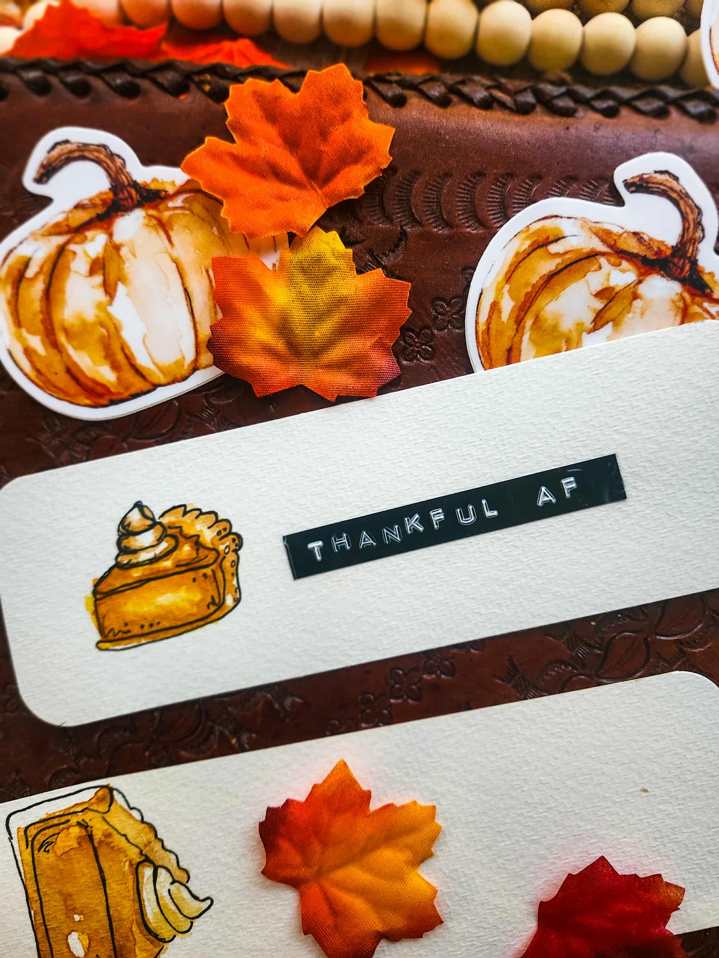 🍰 “Thankful AF” – Fall Bookmark Print
